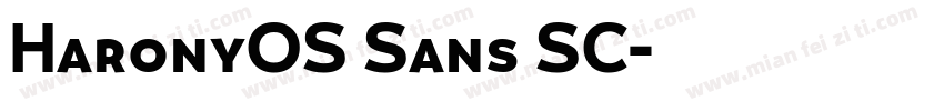 HaronyOS Sans SC字体转换